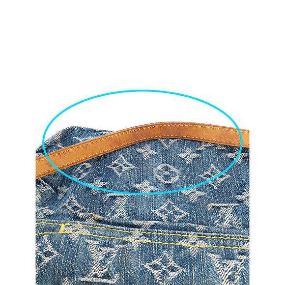Louis Vuitton Monogram Denim Pleaty Semi Shoulder Bag - Picture 5 of 9